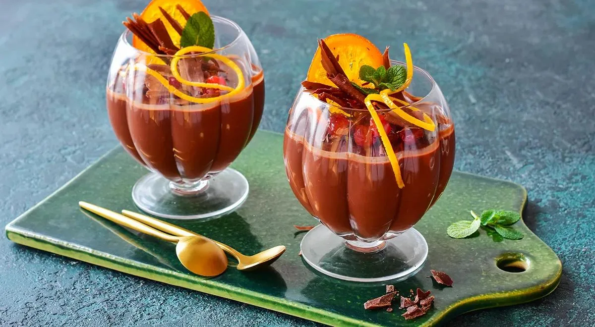 🍫 Веганский шоколадный мусс с апельсином