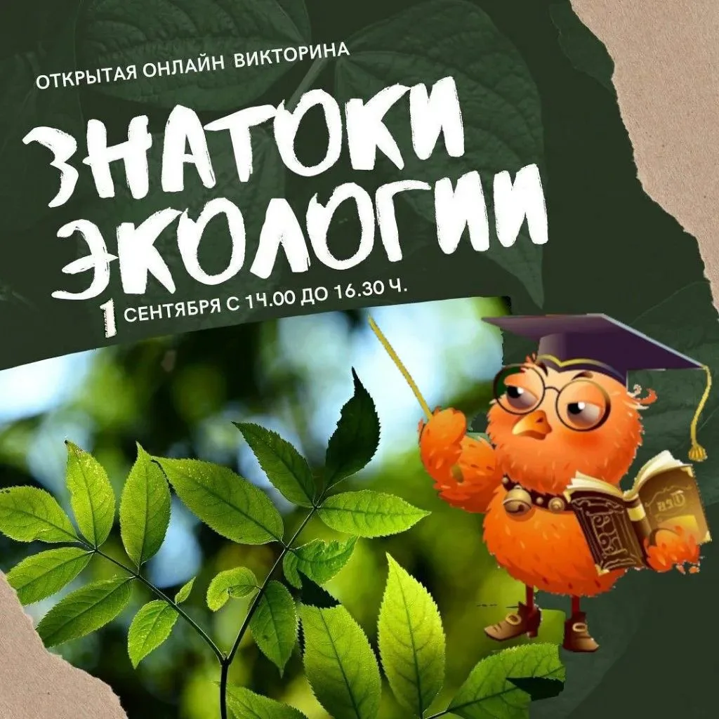 Краевой Эколого-биологический Центр проведёт открытую онлайн-викторину «Знатоки экологи...