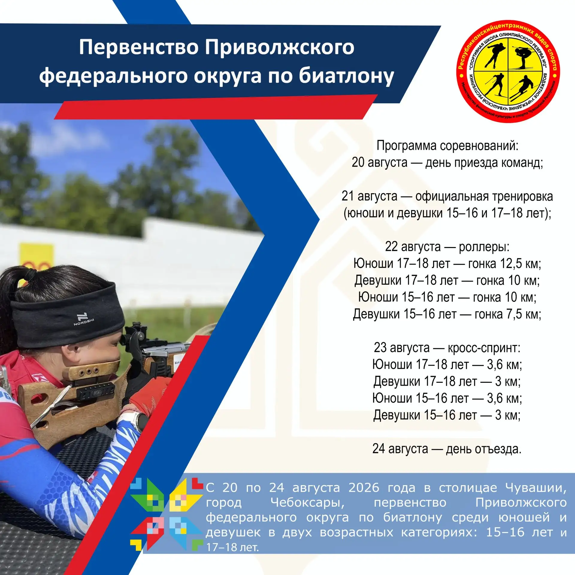 Чебоксары принимают первенство ПФО по биатлону!