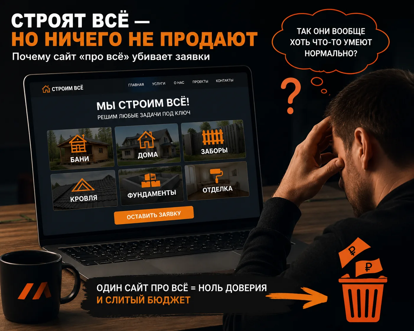 Пришёл клиент: сайт есть, реклама есть, заявок нет. Нашли причину за 5 минут
