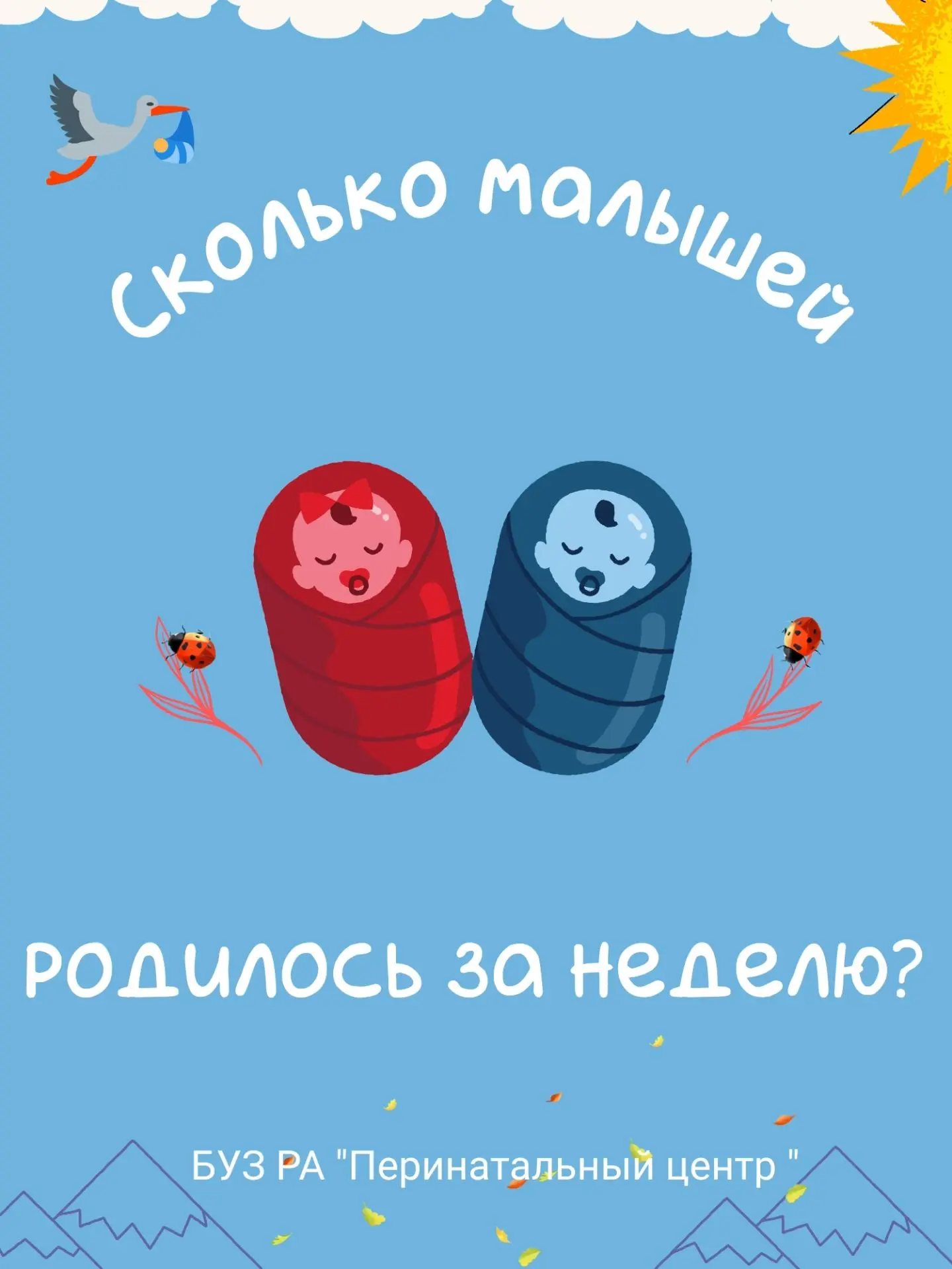 🍼 С 28 сентября по 4 октября в Перинатальном центре Республики Алтай  родились 20 маль...