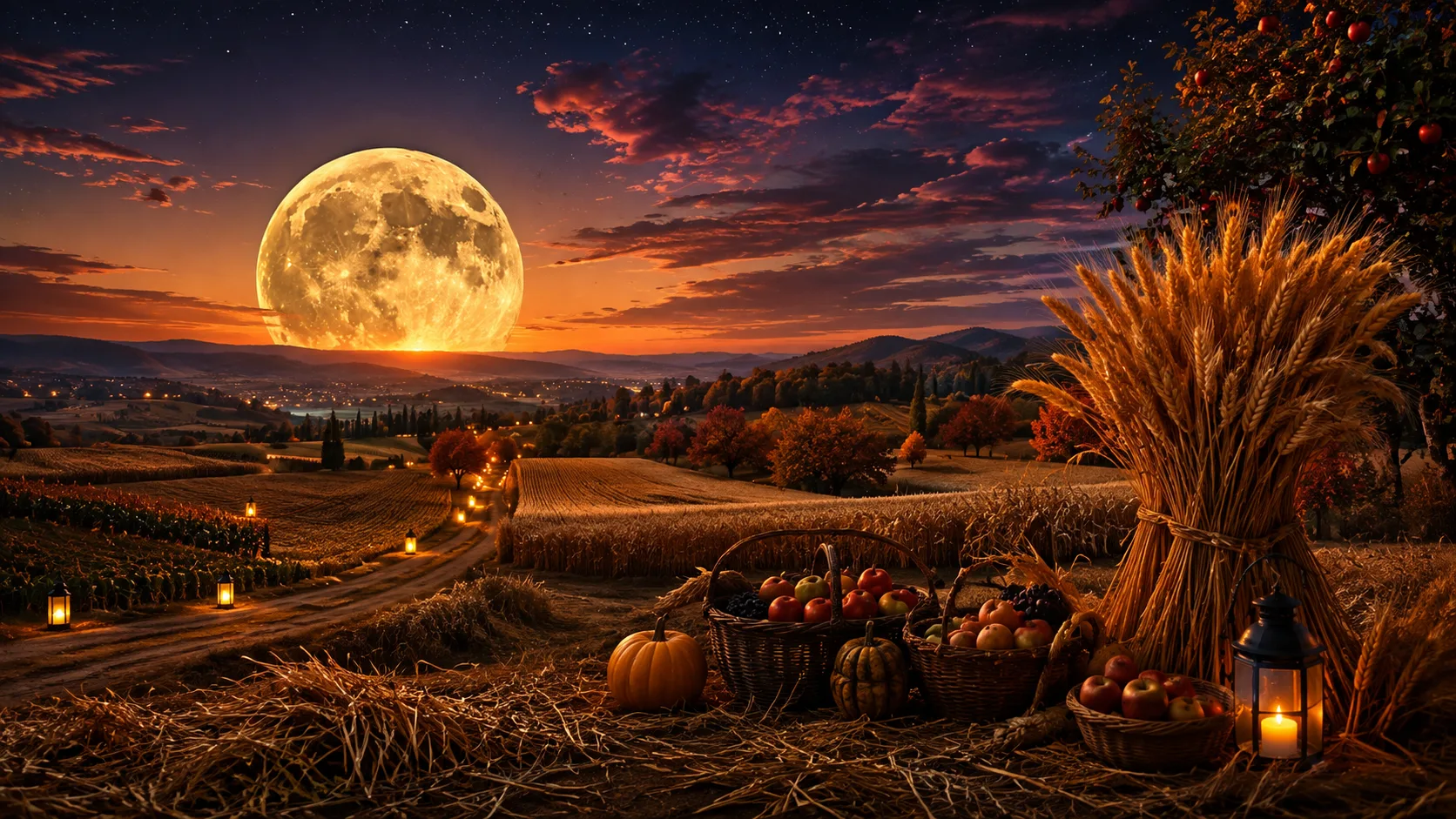 🌕 Сегодня вечером — Урожайная Луна