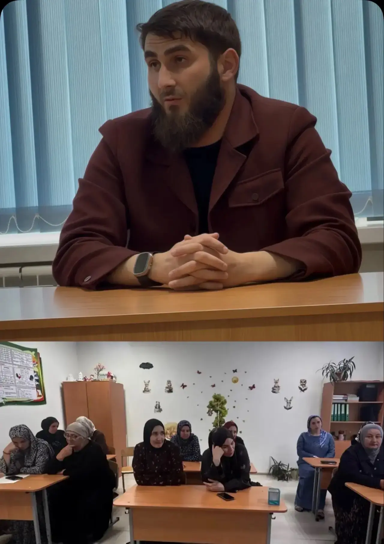 Сегодня в МБОУ «СОШ с. Хал‑Келой»директор школы Акаев Д-В. М. провёл итоговое родительс...