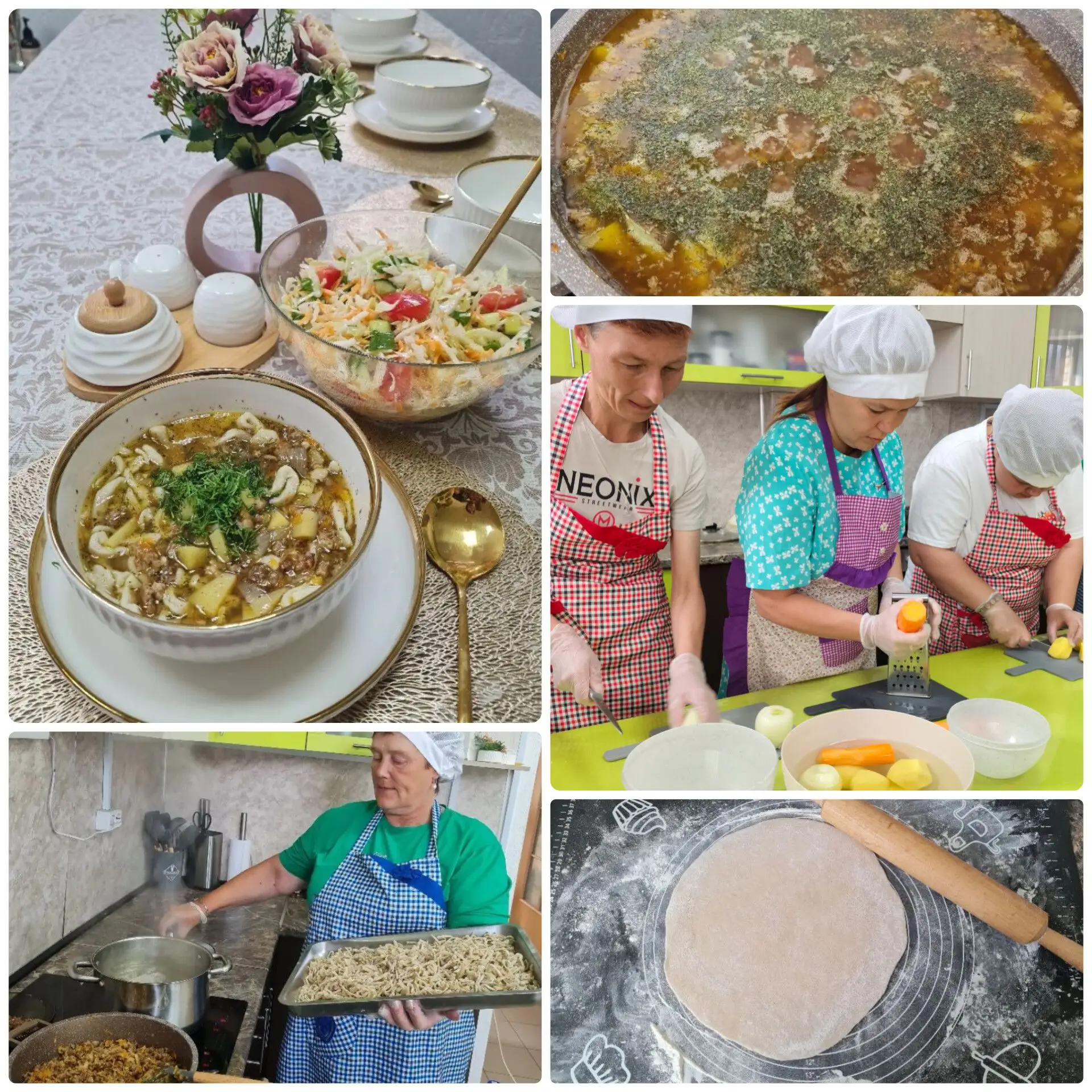 🙌На очередном занятии в модуле тренировочной квартиры, проживающие приготовили лагман – блюдо средн