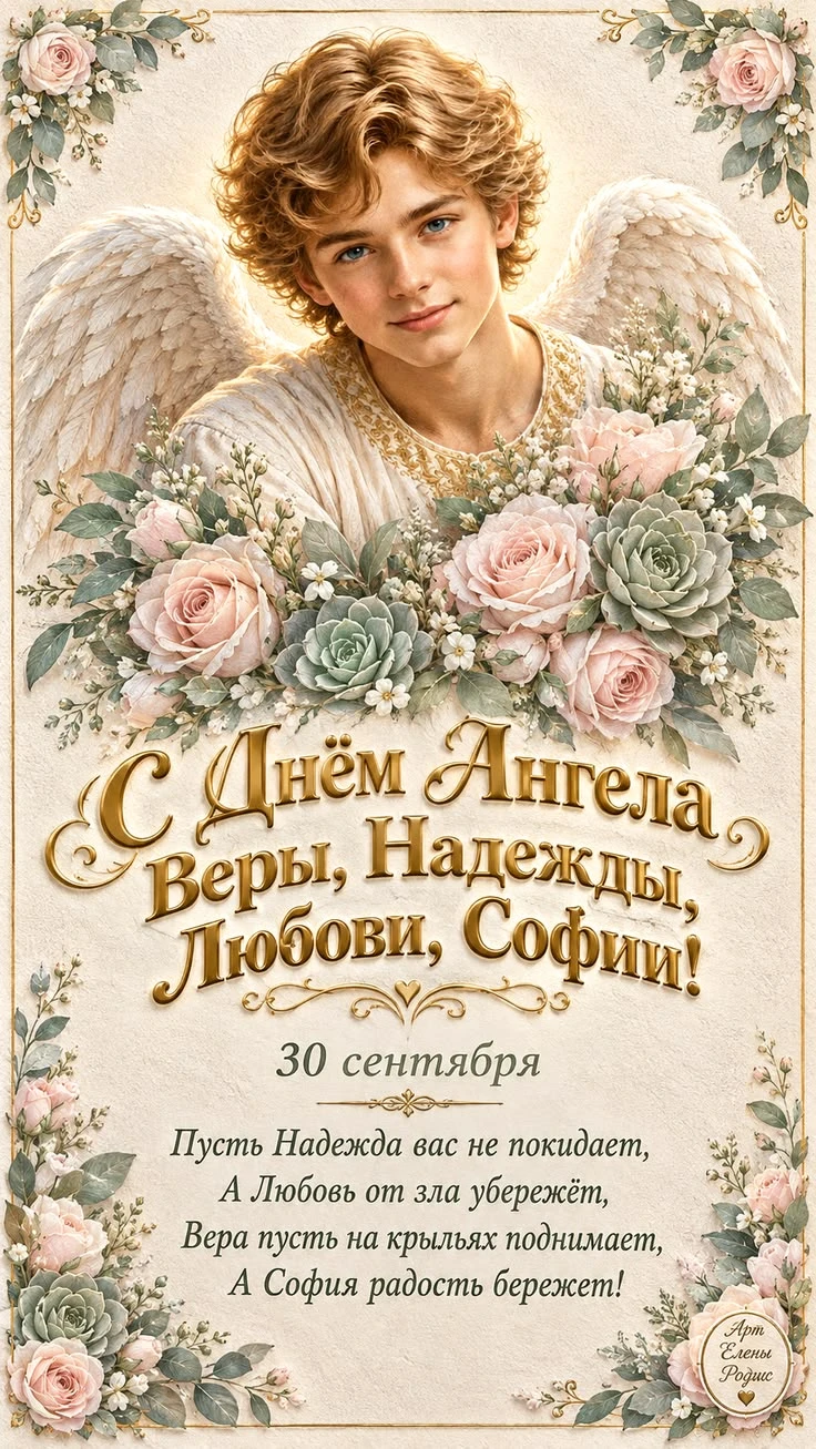 🌺🌺🌺 С Днём Ангела Веры, Надежды, Любови и Софии! Поздравляем!