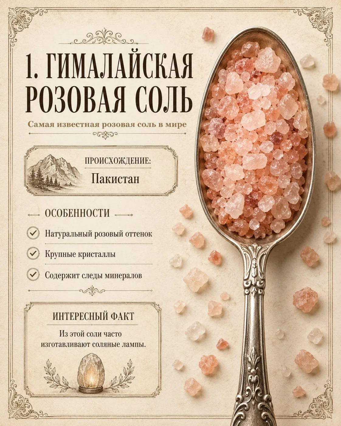 🧂 НЕ ВСЯ СОЛЬ ОДИНАКОВА

Обычная белая соль — лишь малая часть удивительного мира солей. 🌍 

Некот