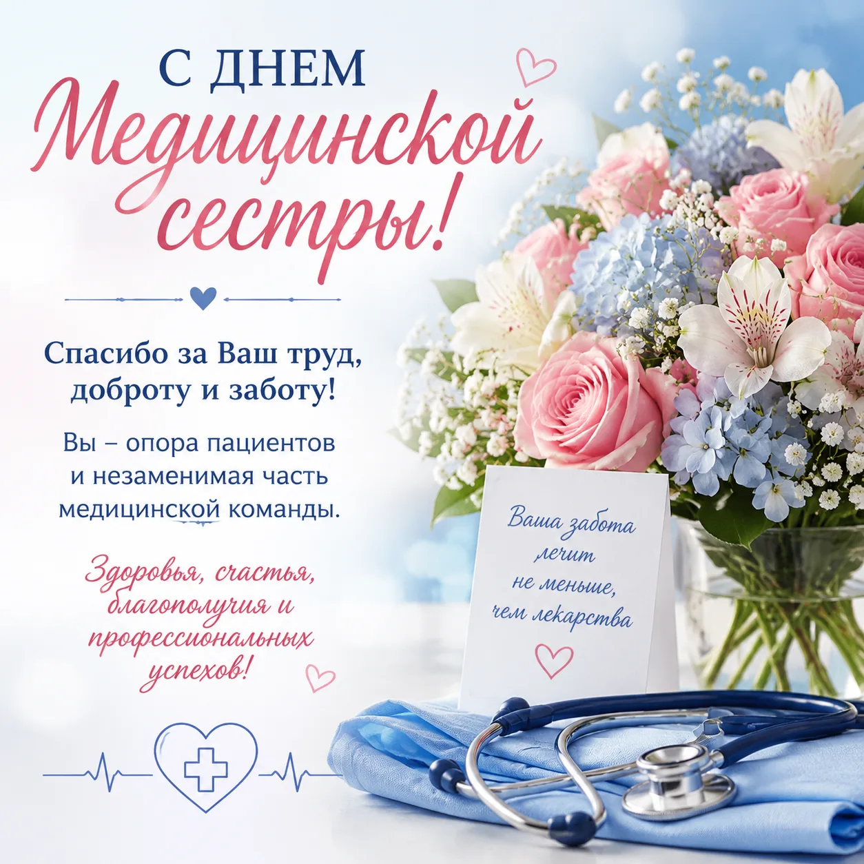💐💐💐Сегодня мы поздравляем наших медицинских сестер с праздником - Международным Днем...