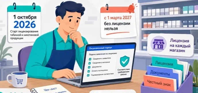 🚭 Продавцов табака будут лишать лицензии за продажу несовершеннолетним