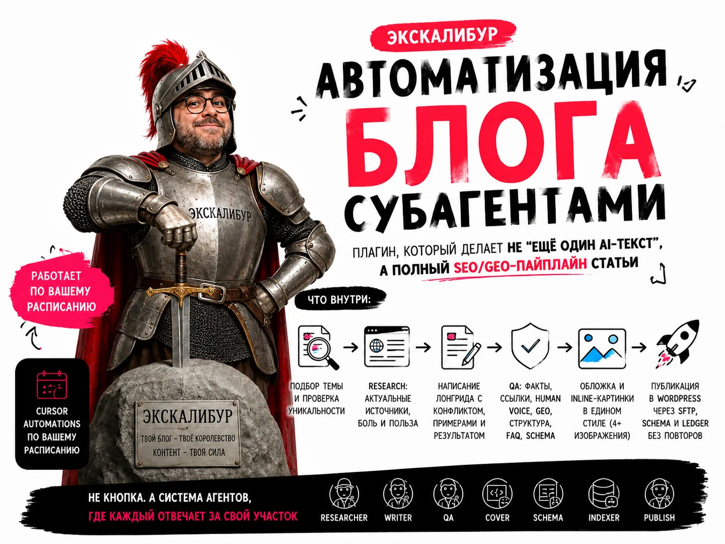 🐶🐱🐭🐹🐰🦊🐻🐼 Экскалибур - автоматизация блога субагентами 🤓

Новые времена требует новых решени