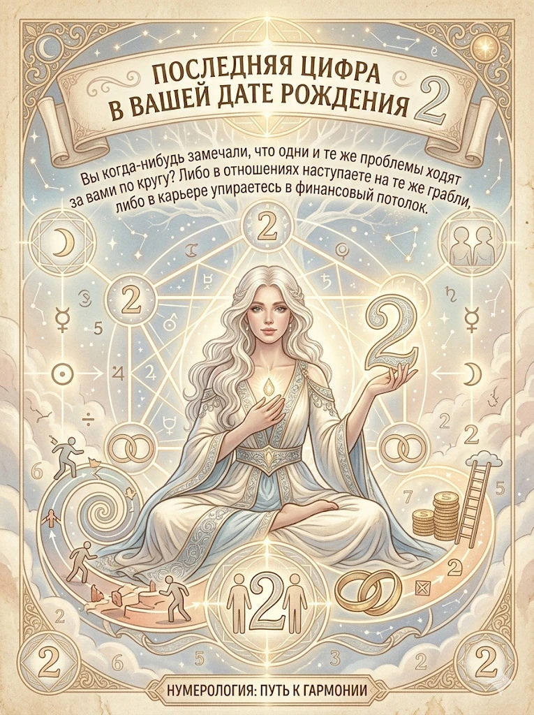 ПОСЛЕДНЯЯ ЦИФРА В ВАШЕЙ ДАТЕ РОЖДЕНИЯ  2️⃣