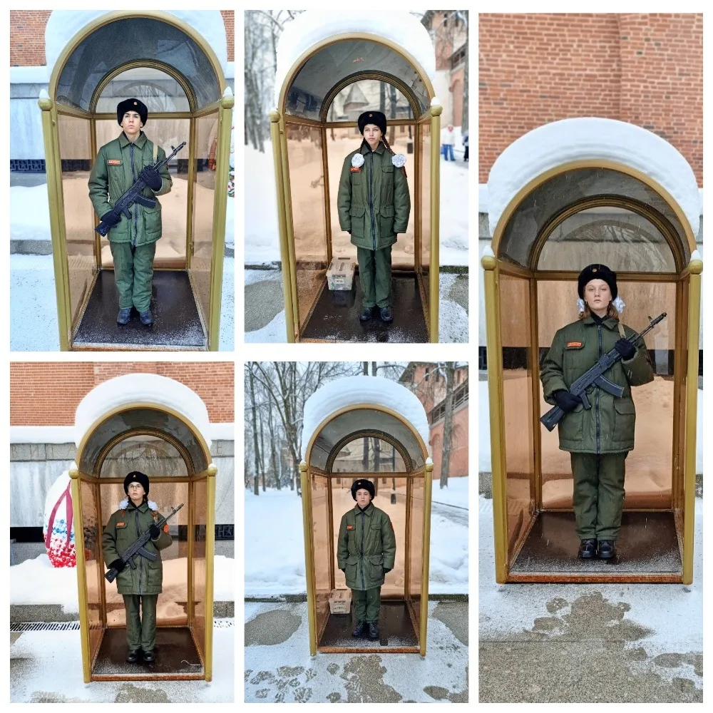 🕯️В период с 12 по 18 января старшеклассники #Родной36 несут Вахту Памяти на Посту №1 г у Вечного ог