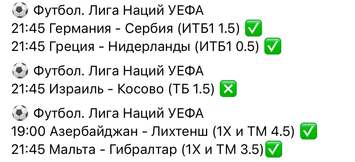 Результаты матчей футбола ✅