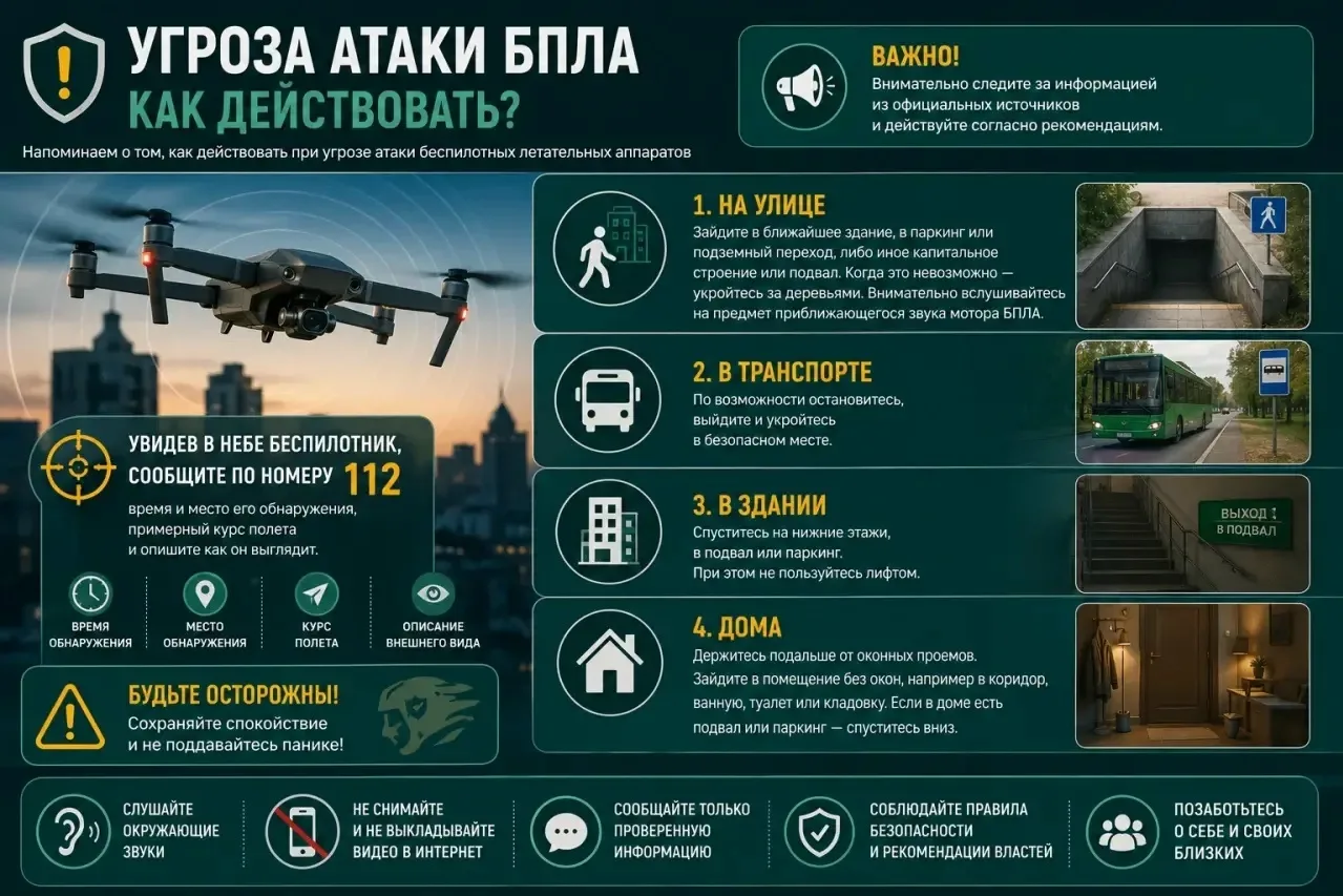 Что делать при угрозе/атаке беспилотных летательных аппаратов?