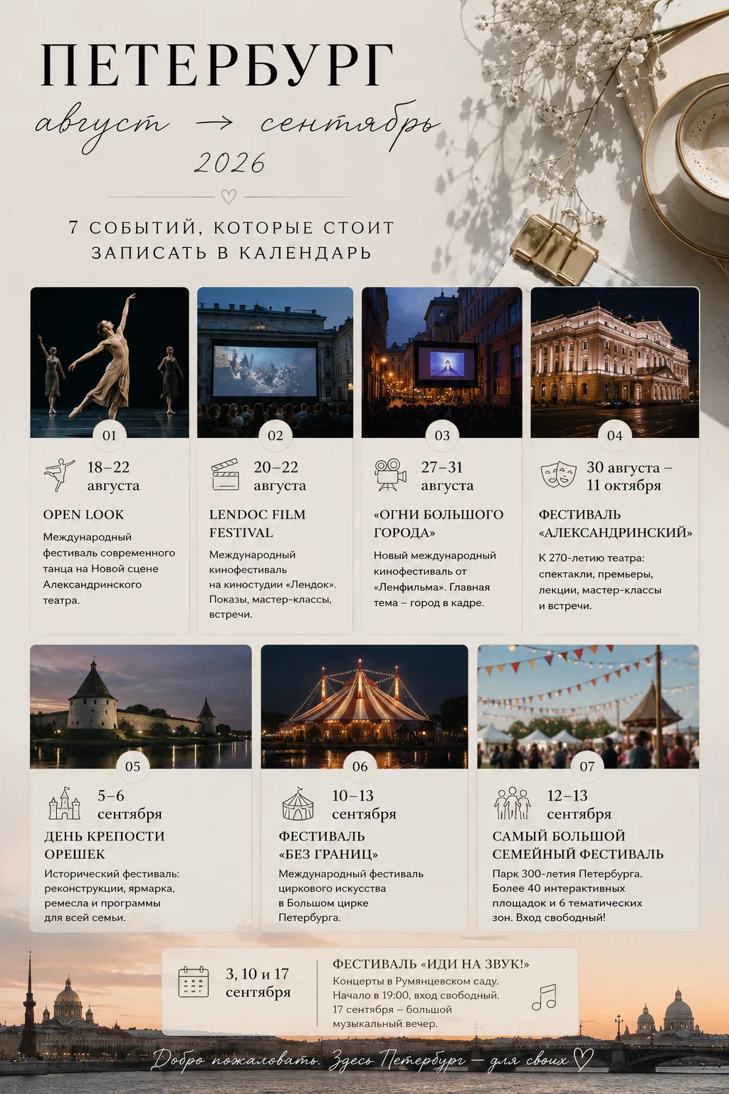 🗓 Что добавить в планы на ближайший месяц?