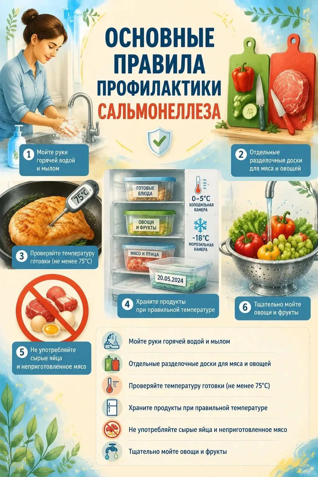 Защищаем здоровье детей: простые правила профилактики сальмонеллёза