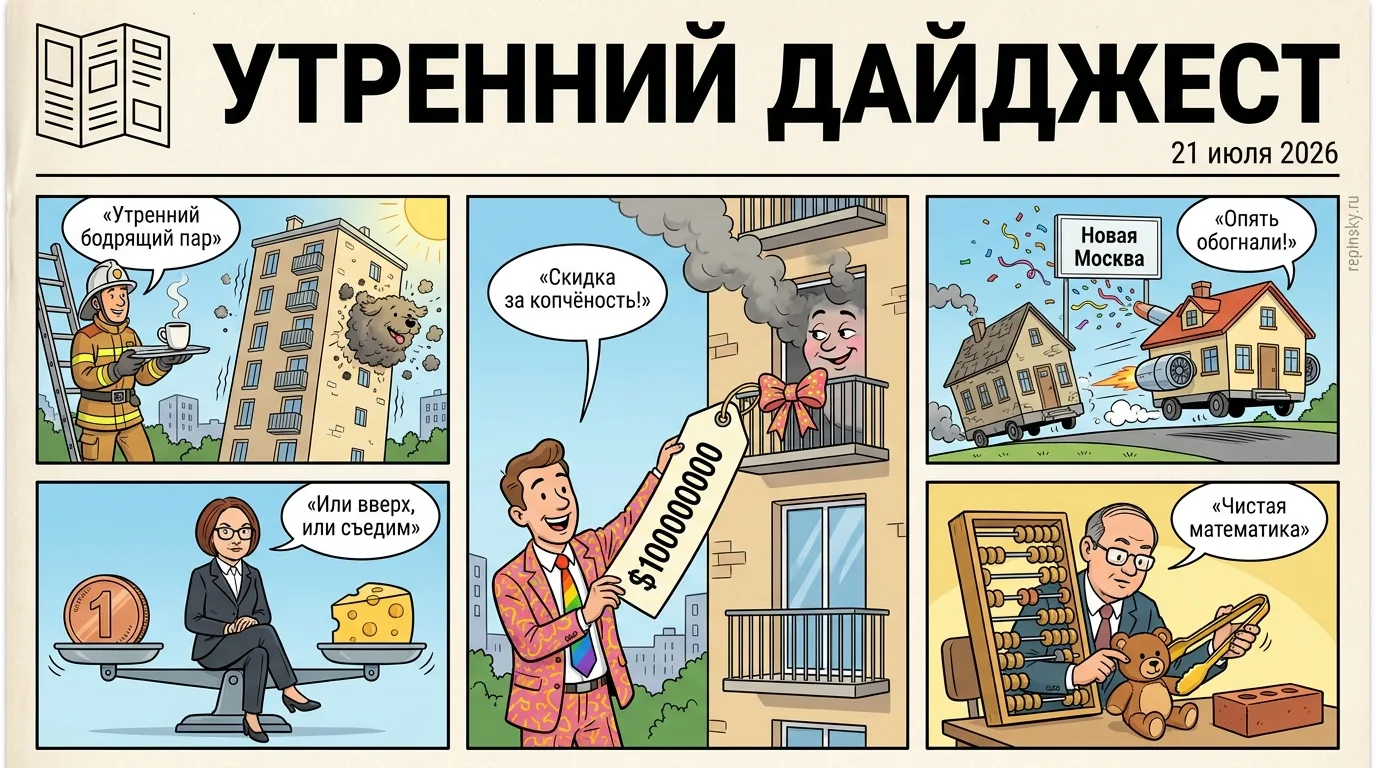 🗞️ Утренний дайджест

➠ Огонь повредил исторический особняк на Страстном бульваре. Пожар затронул з