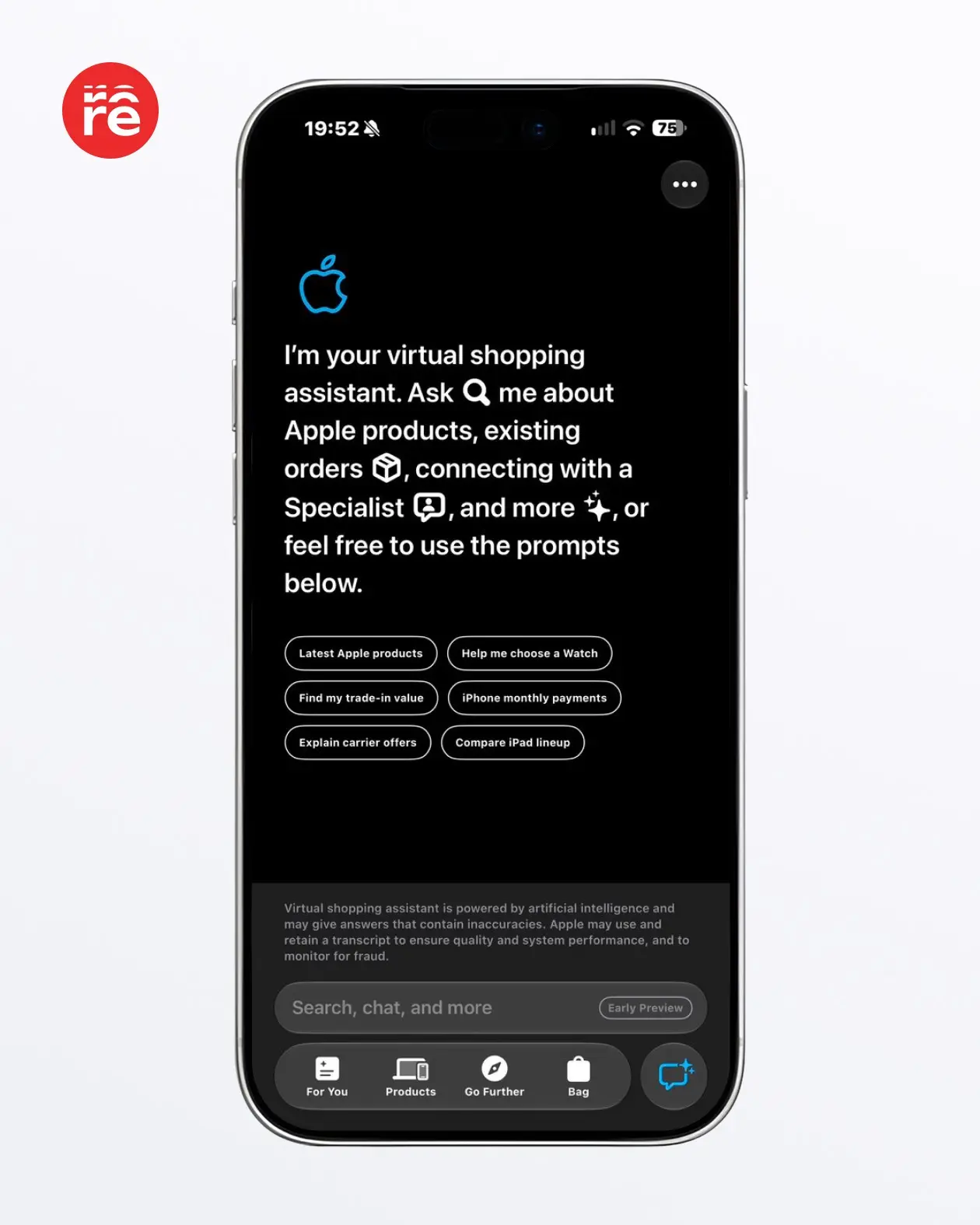 В приложении Apple Store появился ИИ-ассистент