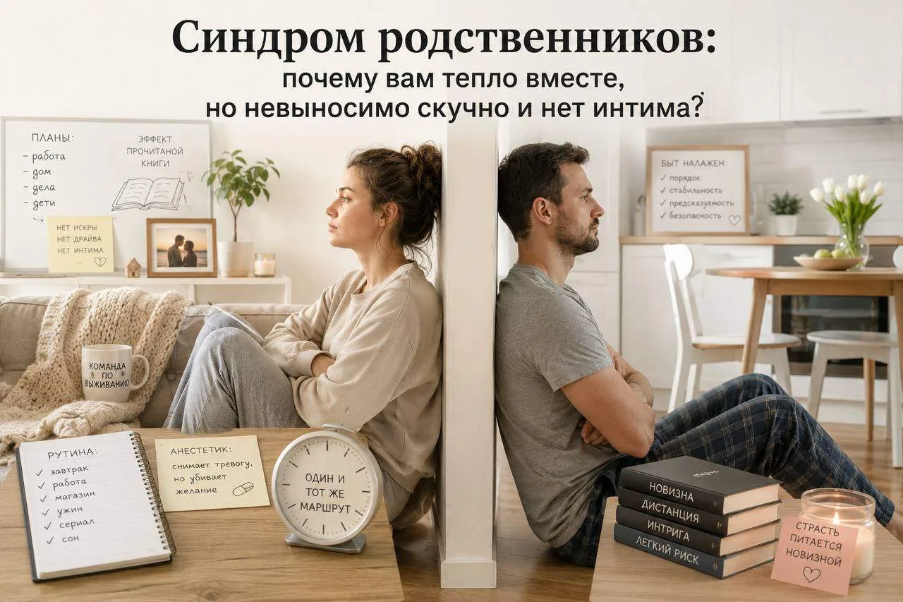 Синдром родственников: почему вам тепло вместе, но невыносимо скучно и нет интима?