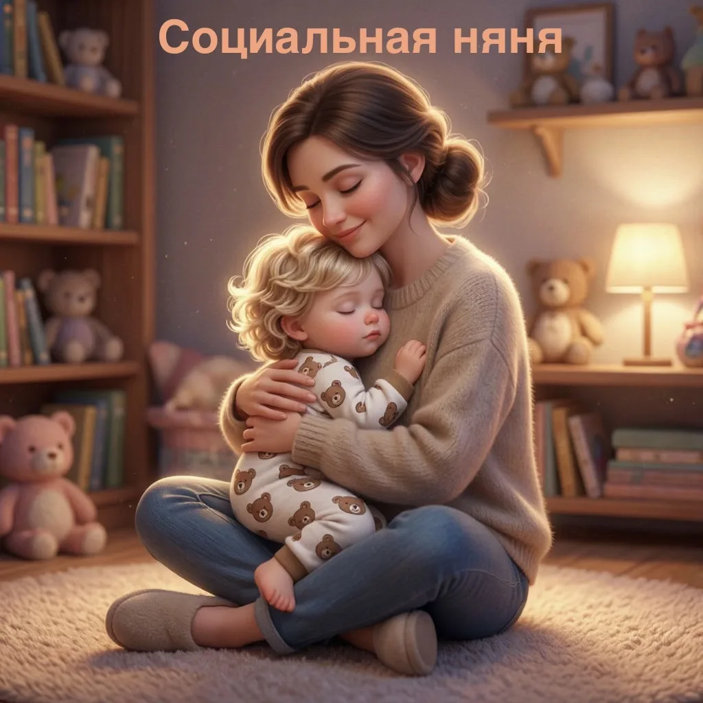 Когда нужна минутка для себя — поможет социальная няня🧸👌