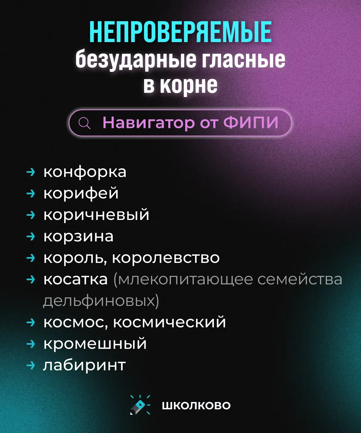 Повторение на сегодня ✨