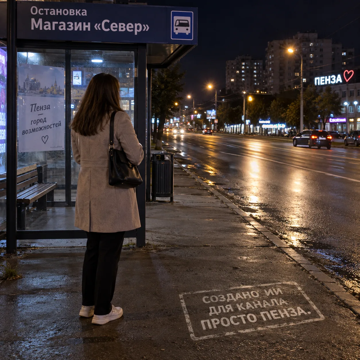 Жительница Пензы столкнулась с трудностями при возвращении домой вечером с остановки «М...