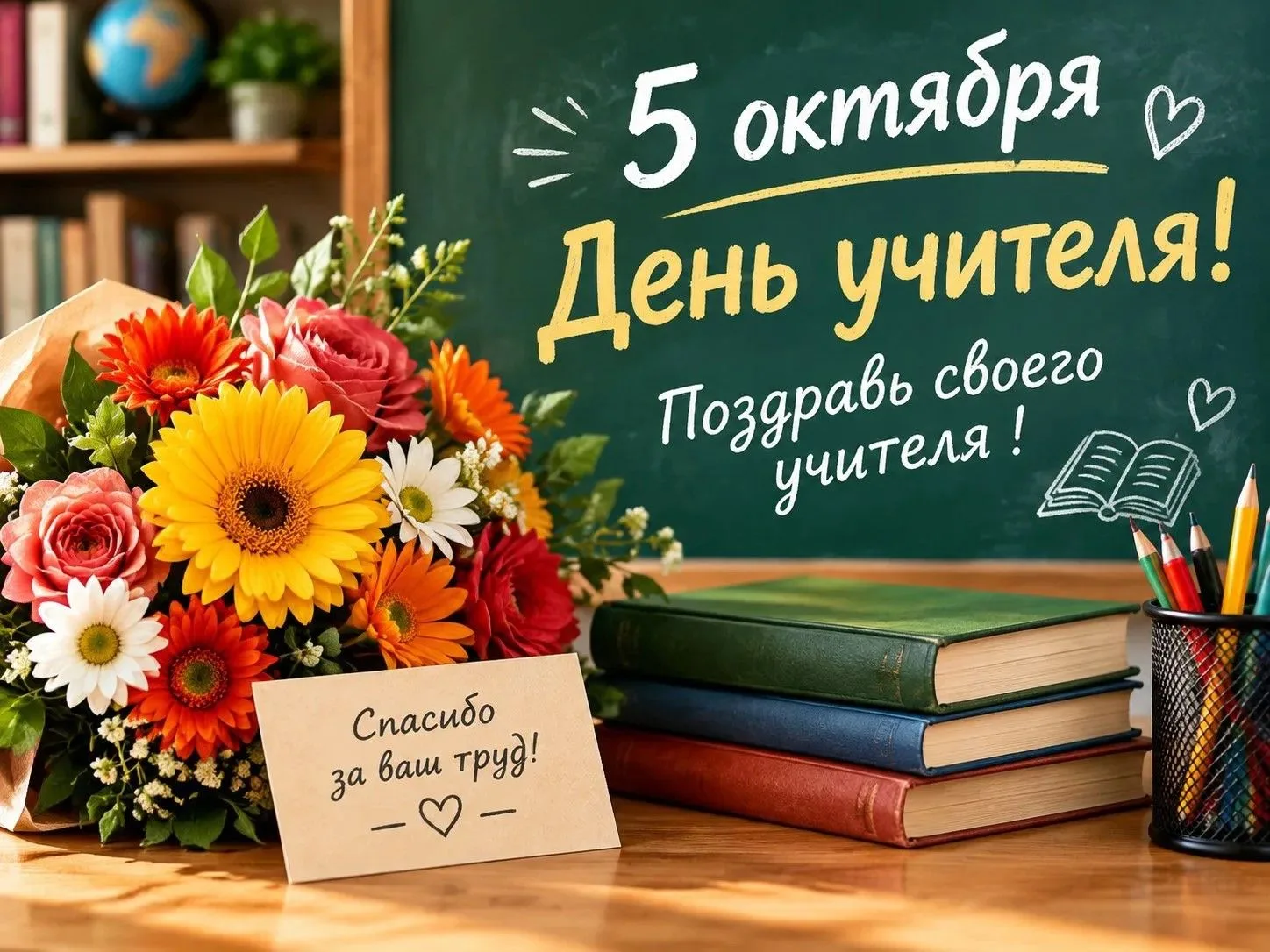 🍂 Скоро 5 ОКТЯБРЯ — ДЕНЬ УЧИТЕЛЯ!