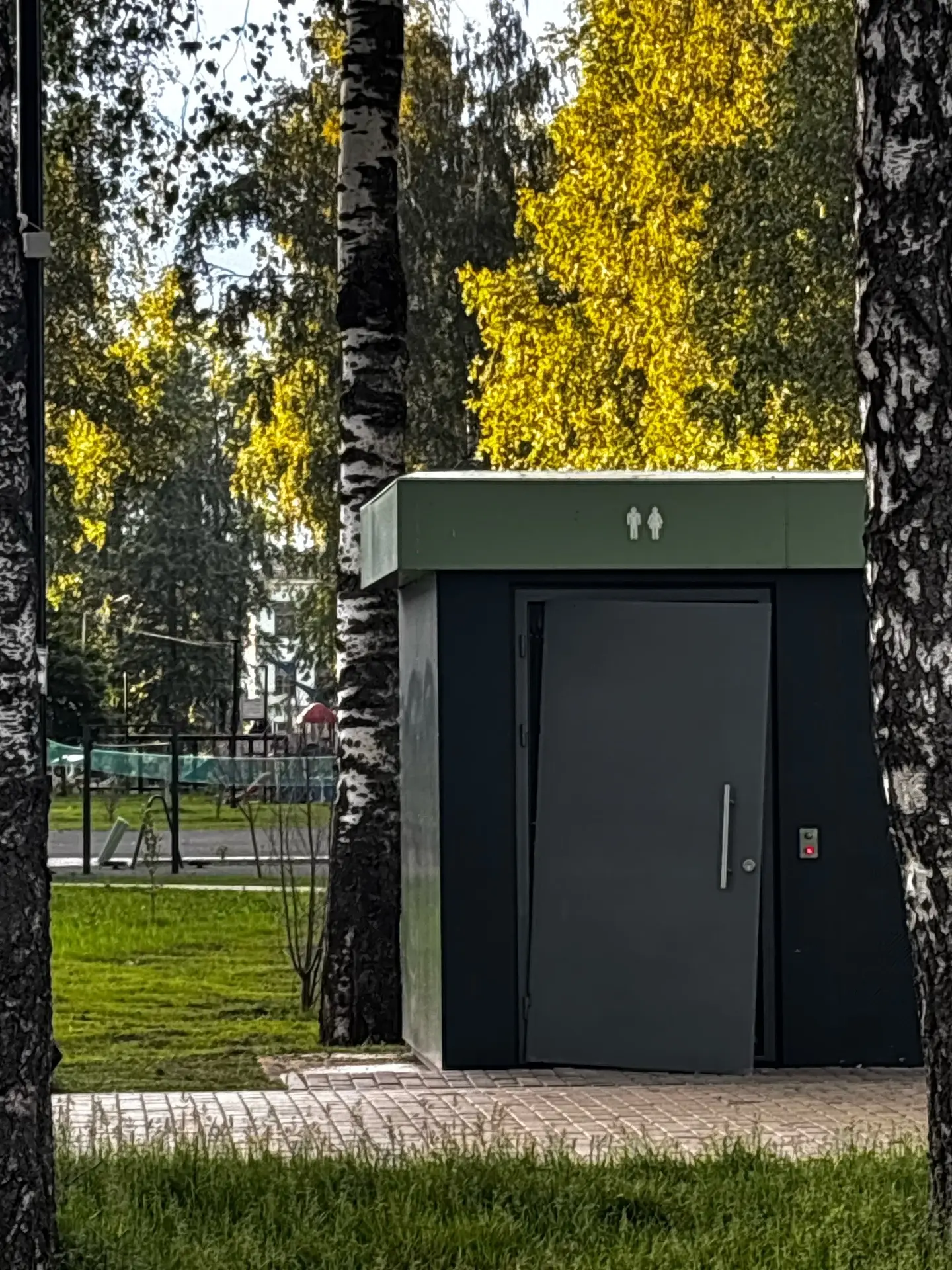 🤔 Кто‑то всерьёз считает, что туалет в парке - это тренажёр для силовых упражнений?