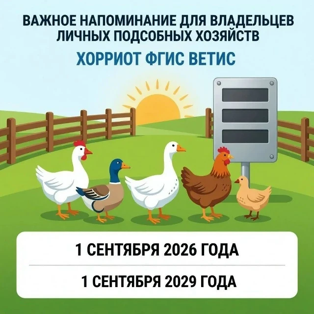 🐔С 1 сентября 2026 года вступили в силу обязательные требования по учёту домашней птиц...