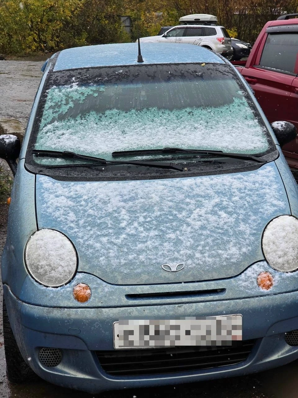 В Омске выпал первый снег ❄