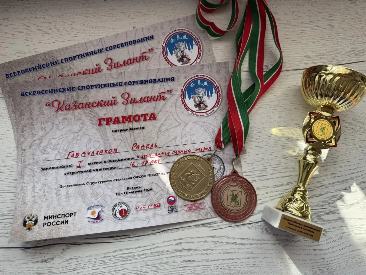 От всей души поздравляем Габдулхакова Раделя, ученика 11 Б класса, с победой  на Всероссийских сорев