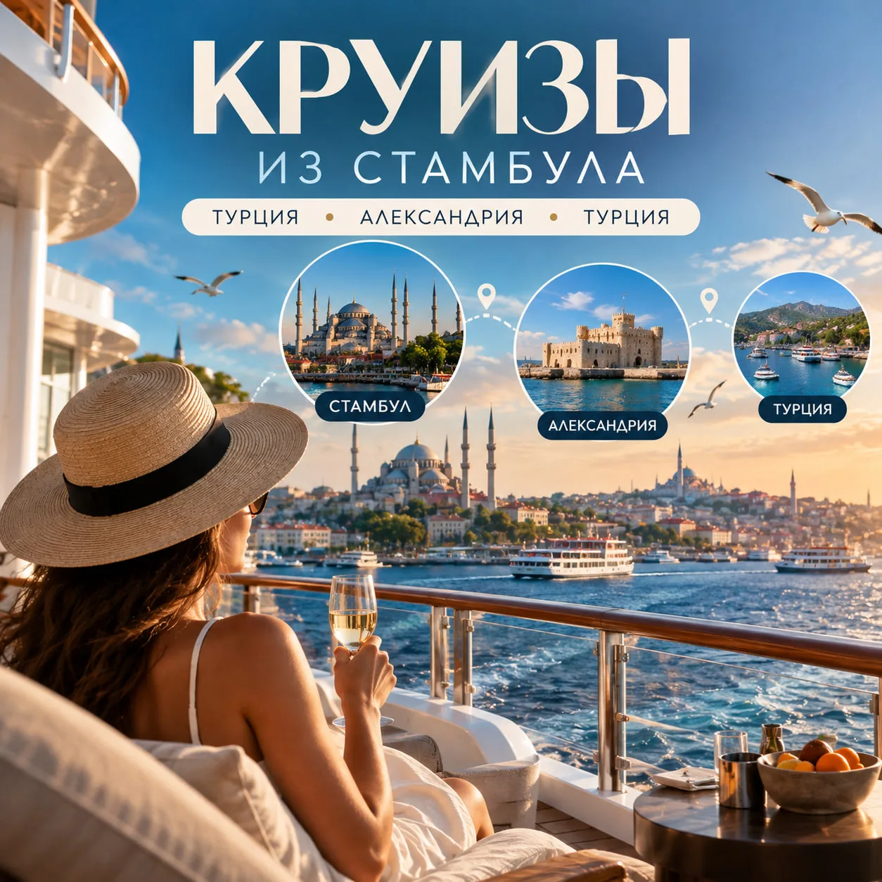 Продлеваем лето: отправляемся в круиз из Стамбула! ☀️