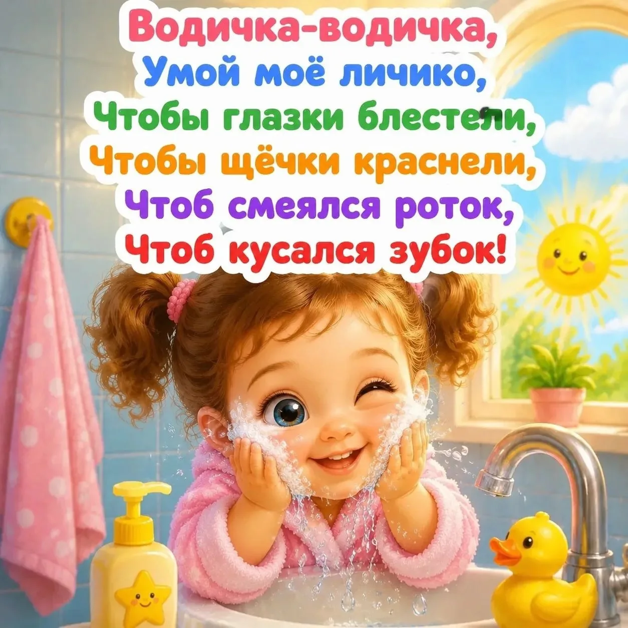 🗣Потешки‑умывалочки: учимся говорить и умываться с радостью! 🎉