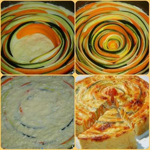​🍀Красивый и вкусный овощной пирог