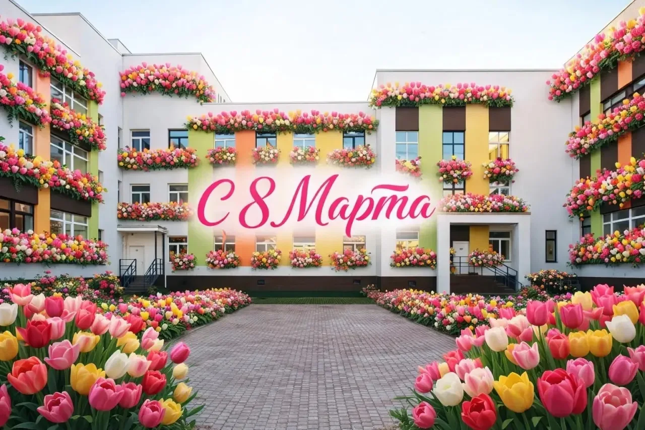 С 8 Марта, наши дорогие и любимые! 💐🥳  В этот прекрасный весенний день Кудровский центр образования 