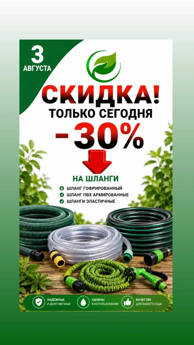 💧 Хороший шланг — это комфортный полив без лишних усилий!