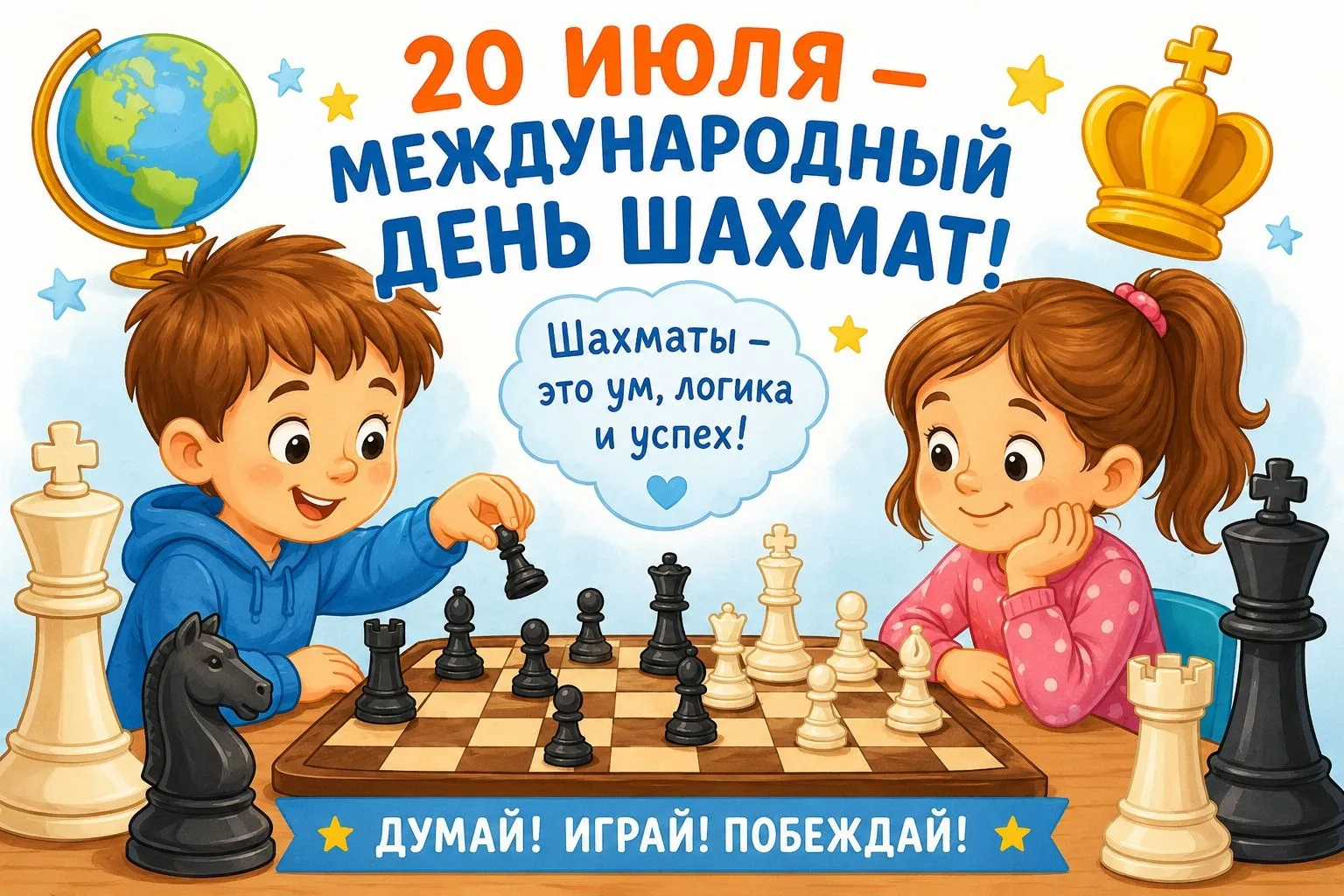 ♟ С Днём шахмат! Полезная памятка для родителей дошкольников.
20 июля хочется напомнить, что шахматы