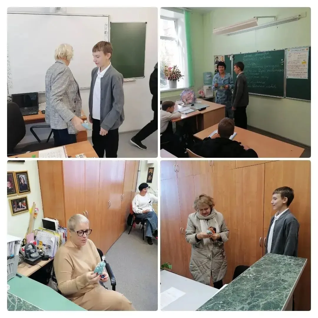 🎁 7 класс присоединился к акции «Поздравь любимого учителя»!