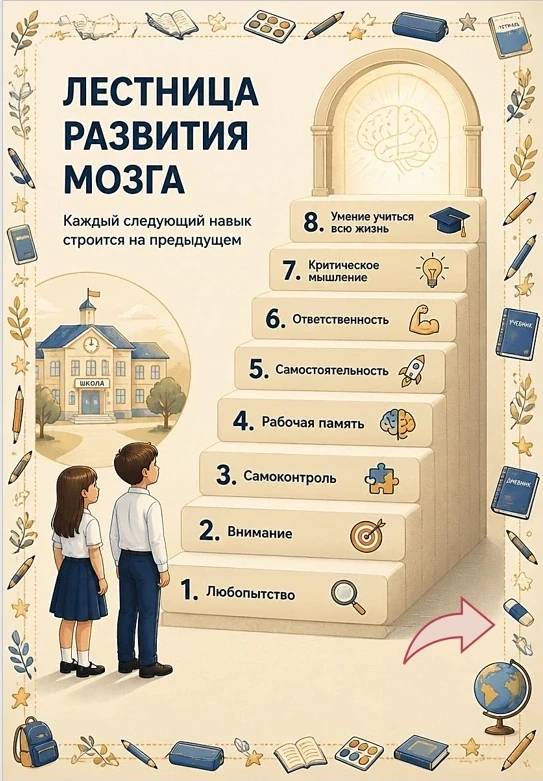 📝 «Готов ли ребенок  к школе? Смотрим не на буквы, а на зрелость мозга!» 

Многие думают: если ребё