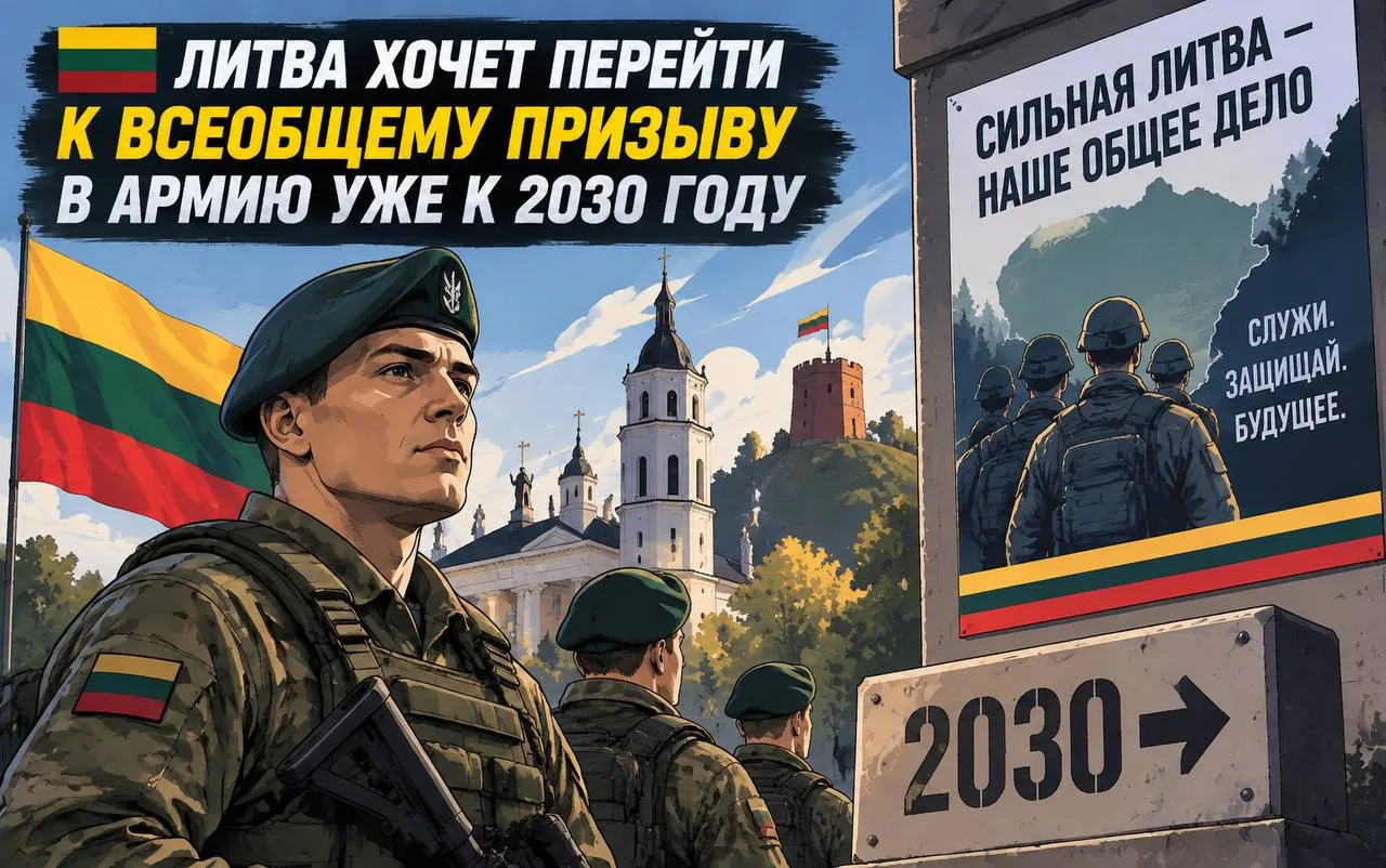 🇱🇹 Литва хочет перейти к всеобщему призыву в армию уже к 2030 году