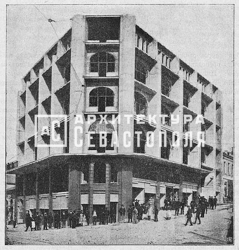 Редкое фото дома Анненкова, знаменитого «небоскрёба» дореволюционного Севастополя. Пост...
