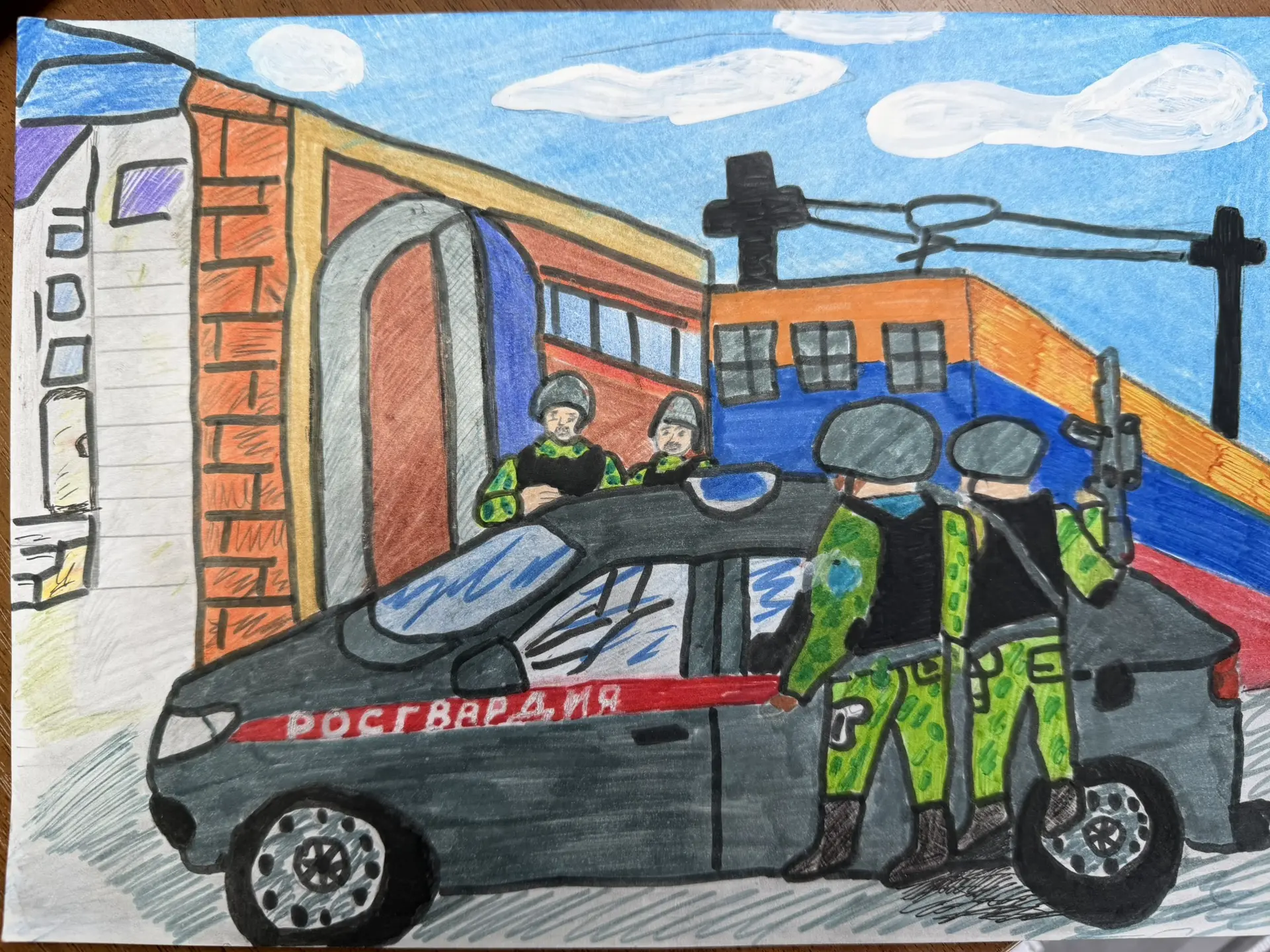 🎨Посмотрите, какие чудесные рисунки нарисовали наши юные подшефные!