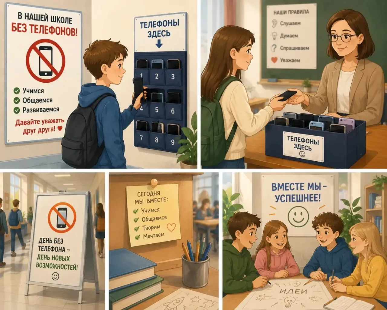 📵 Запрет на смартфоны в школе: что важно знать с 1 сентября 2026 года 🎒