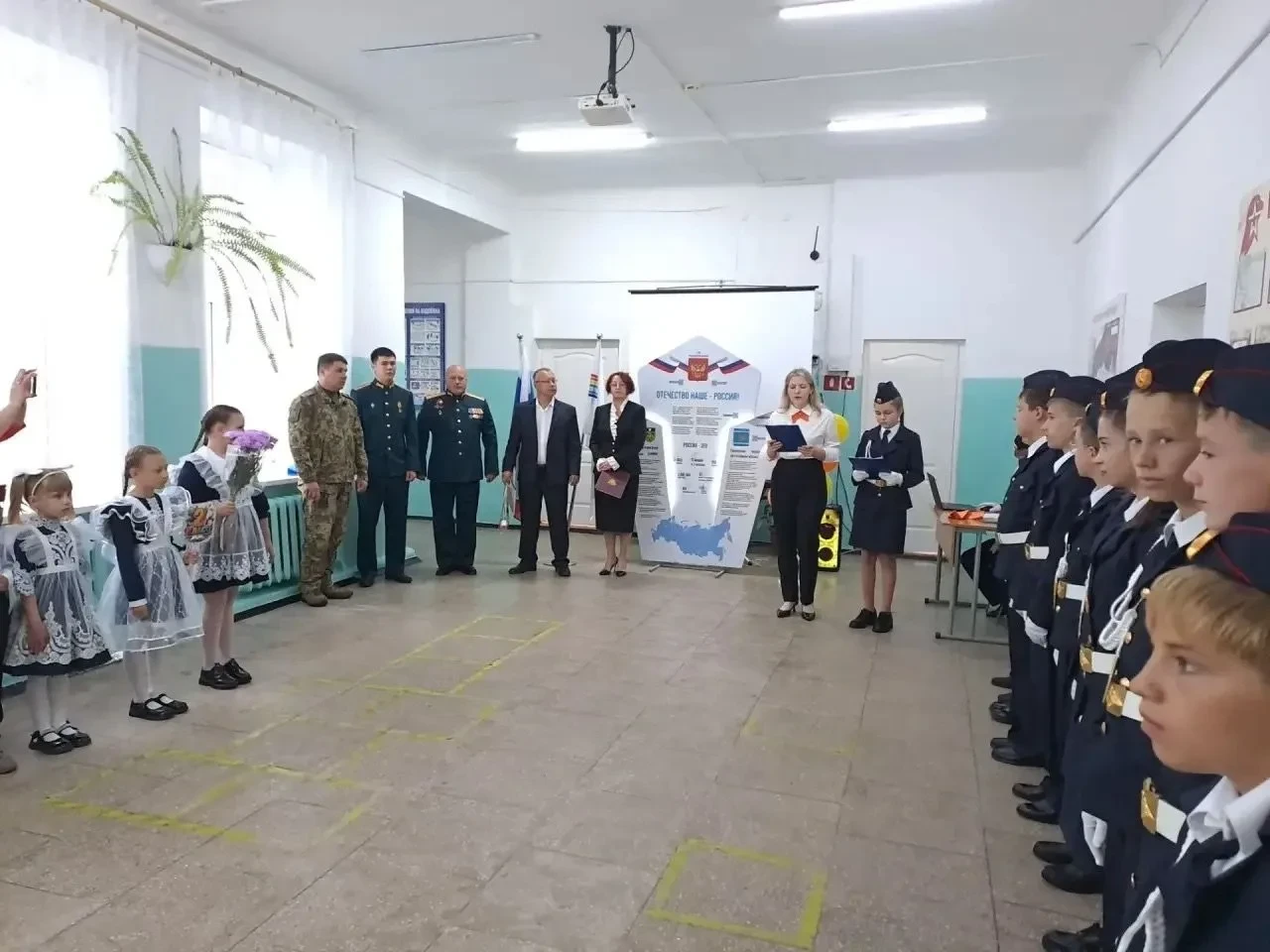 В школе села Жёлтый Яр дан старт новому этапу военно-патриотического воспитания — откры...