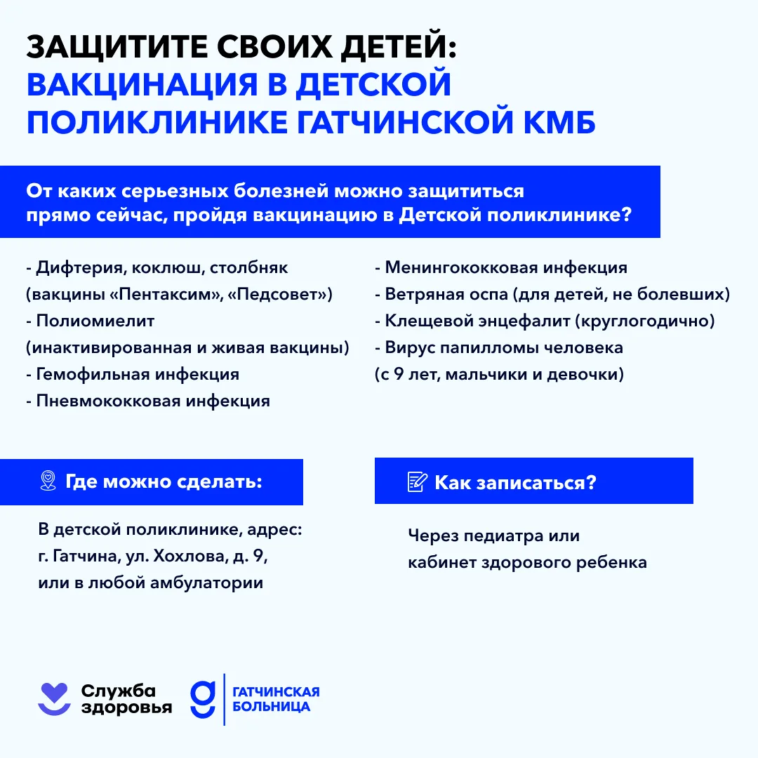Защитите ребёнка от опасных инфекций: вакцинация в Детской поликлинике