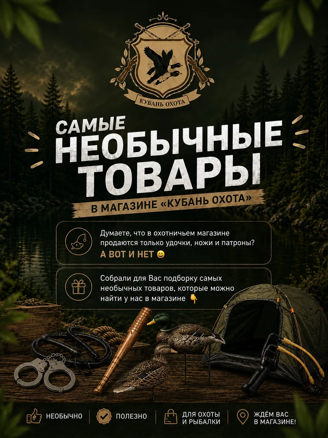 🎣 Думаете, что в магазине для охоты и рыбалки уже нечем удивить?