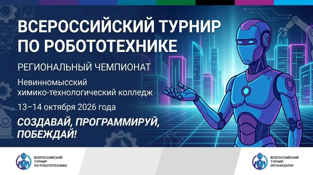 🚀 В Невинномысске пройдёт региональный чемпионат по робототехнике!