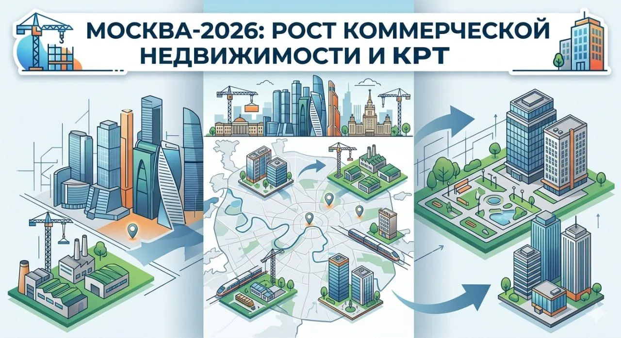 🏗 Москва-2026: официальный ввод коммерции и новые проекты КРТ