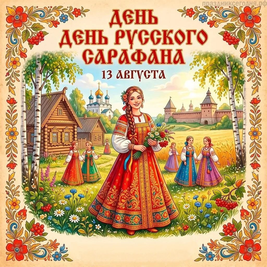 13 августа — День русского сарафана 🌾