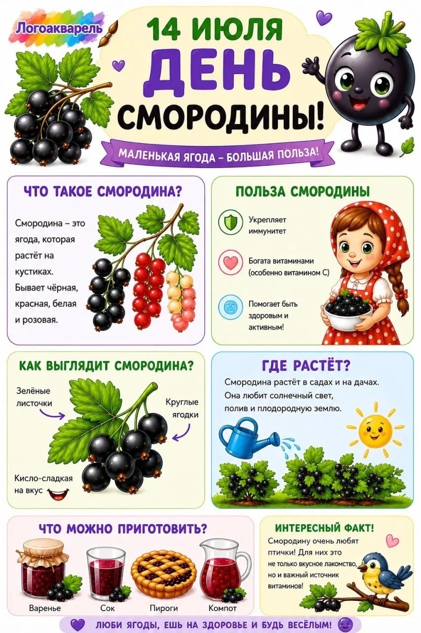 День смородины — это весёлый и познавательный праздник, который знакомит детей с одной из самых люби