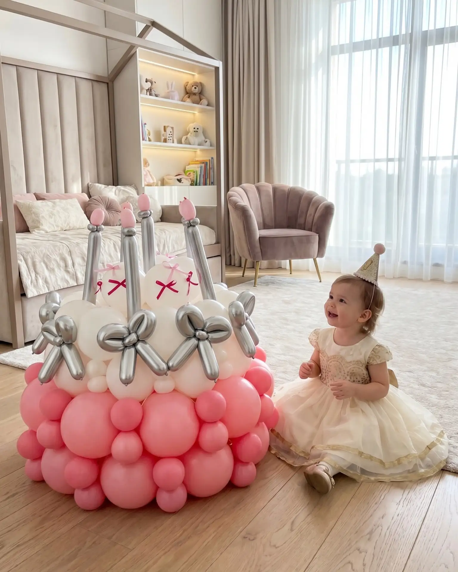 ТОРТ ИЗ ВОЗДУШНЫХ ШАРОВ🎂